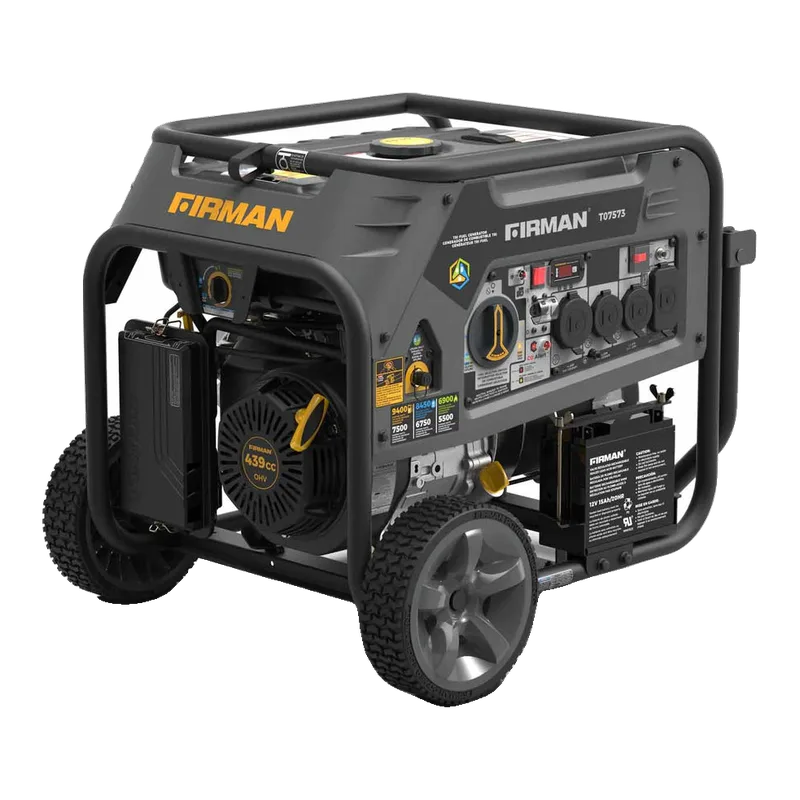 Firman 7500w Runnig/9400W Peak Tri Fuel Generator (Just Generator)