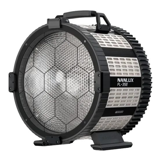 Nanlux FL-35 Motorized Fresnel W/Barndoor Kit for 2400B